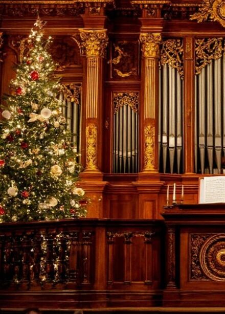 ОРГАН И КОНТРАТЕНОР ПРИ СВЕЧАХ В СОБОРЕ