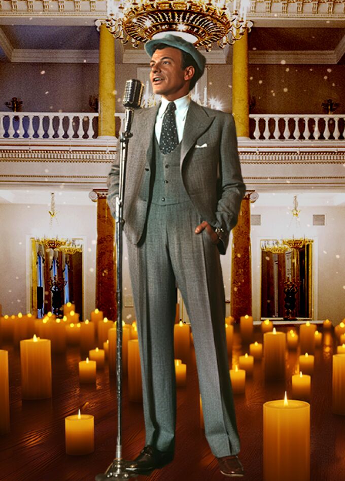 Фрэнк Синатра при свечах в усадьбе