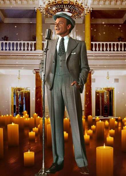 Фрэнк Синатра при свечах в усадьбе