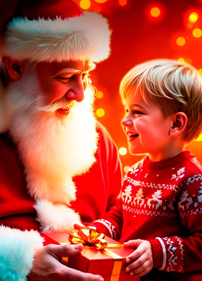 Поздравление от Деда Мороза + посещение парка