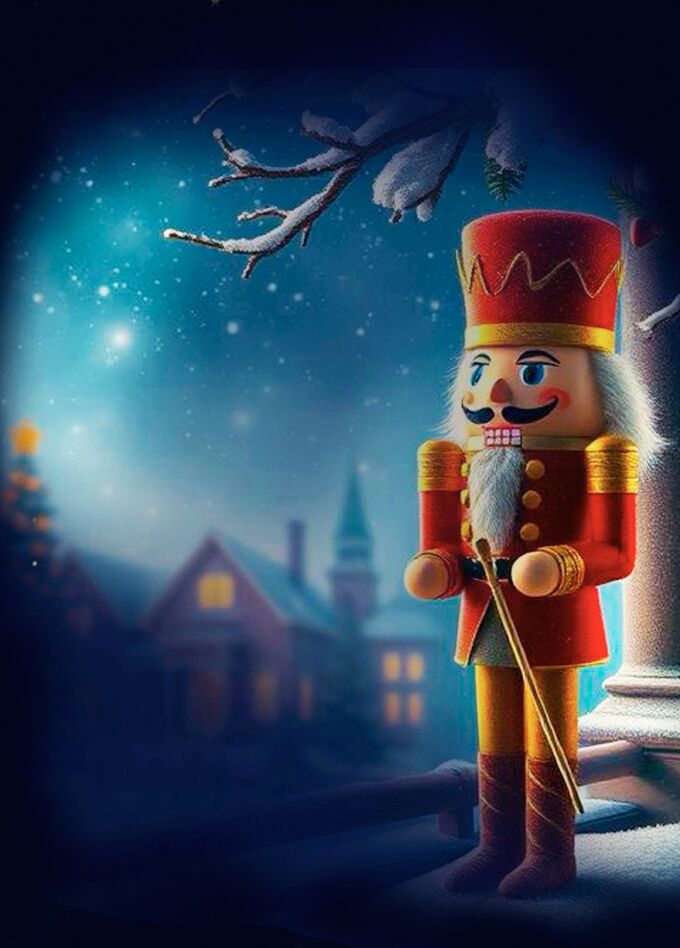 Щелкунчик в мерцании свечей